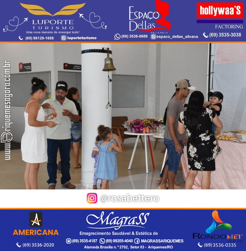Café da manhã na GIMA em Ariquemes em comemoração DIA DAS MÃES com sorteio de brindes