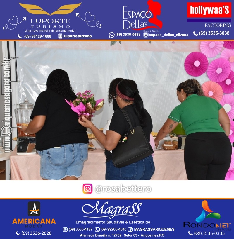 Café da manhã na GIMA em Ariquemes em comemoração DIA DAS MÃES com sorteio de brindes