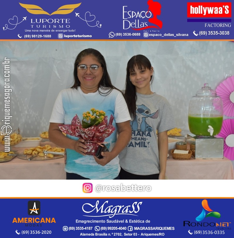 Café da manhã na GIMA em Ariquemes em comemoração DIA DAS MÃES com sorteio de brindes
