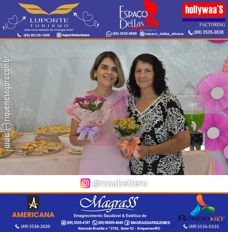 Café da manhã na GIMA em Ariquemes em comemoração DIA DAS MÃES com sorteio de brindes