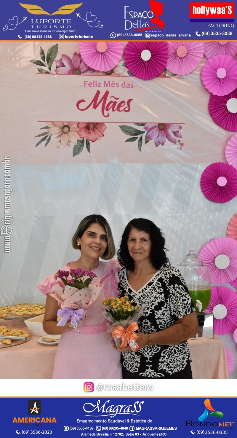 Café da manhã na GIMA em Ariquemes em comemoração DIA DAS MÃES com sorteio de brindes