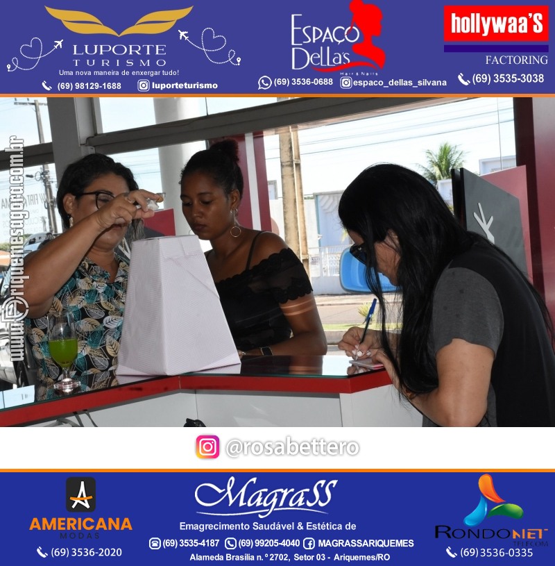 Café da manhã na GIMA em Ariquemes em comemoração DIA DAS MÃES com sorteio de brindes