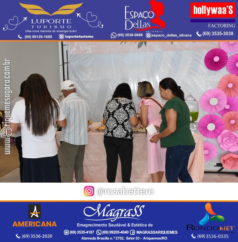 Café da manhã na GIMA em Ariquemes em comemoração DIA DAS MÃES com sorteio de brindes