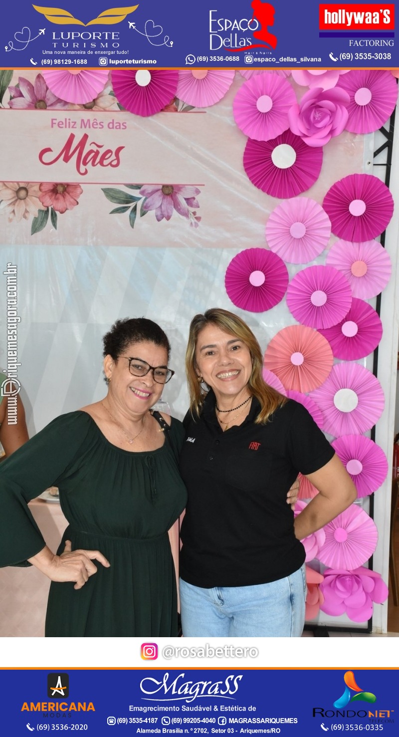 Café da manhã na GIMA em Ariquemes em comemoração DIA DAS MÃES com sorteio de brindes
