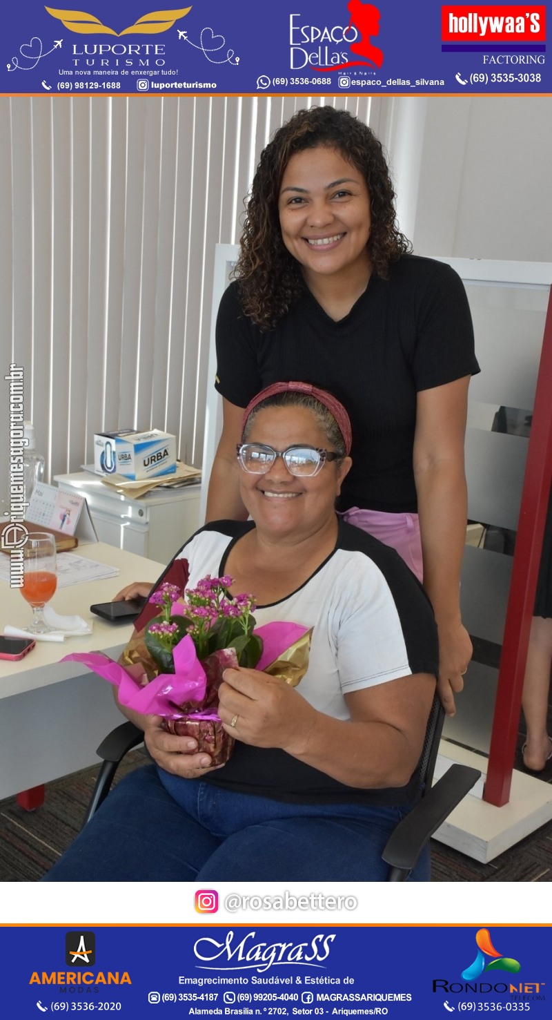 Café da manhã na GIMA em Ariquemes em comemoração DIA DAS MÃES com sorteio de brindes