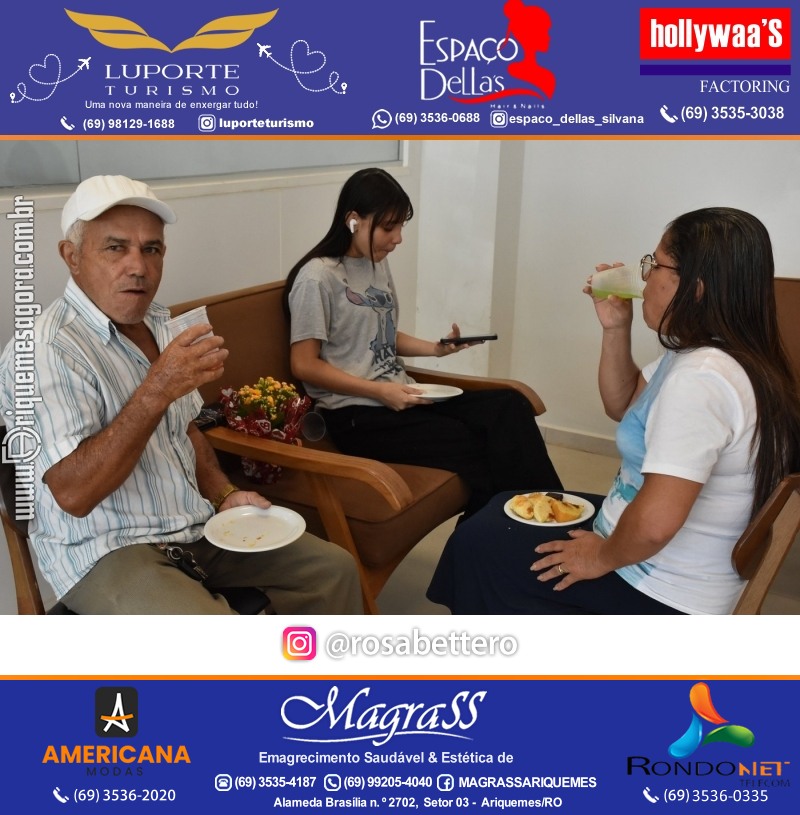 Café da manhã na GIMA em Ariquemes em comemoração DIA DAS MÃES com sorteio de brindes