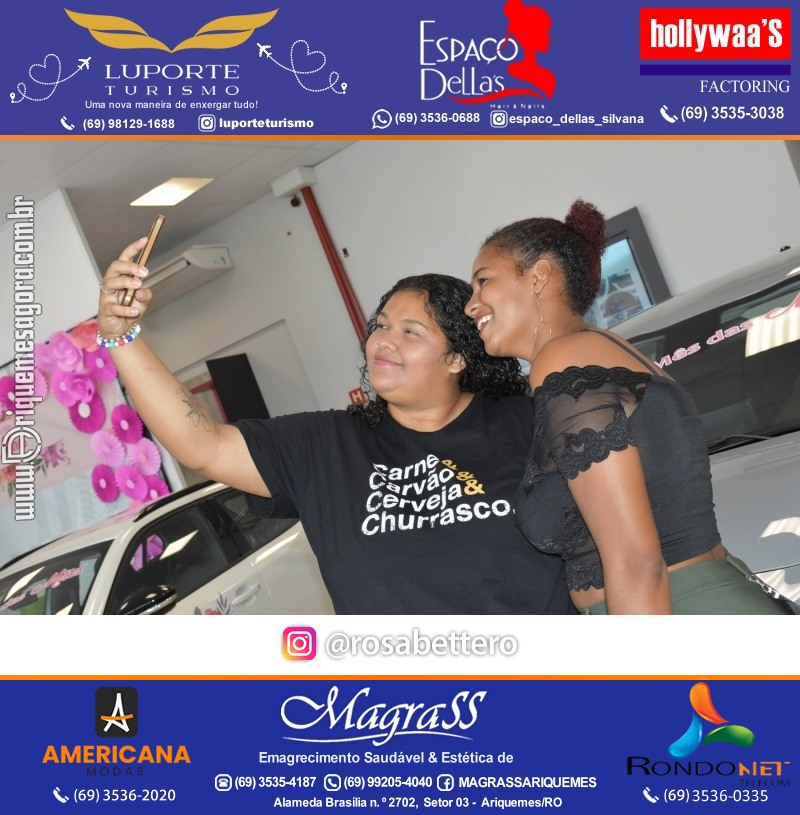 Café da manhã na GIMA em Ariquemes em comemoração DIA DAS MÃES com sorteio de brindes