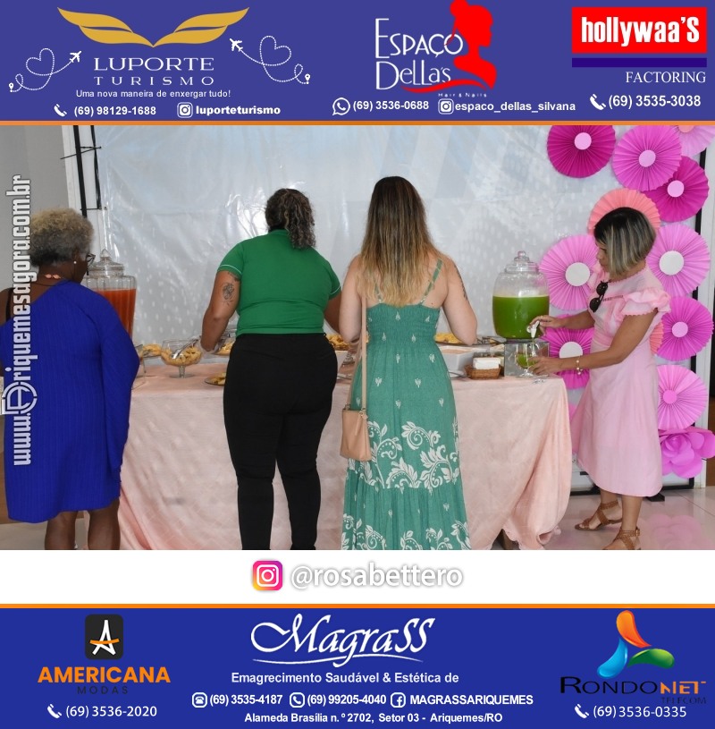 Café da manhã na GIMA em Ariquemes em comemoração DIA DAS MÃES com sorteio de brindes