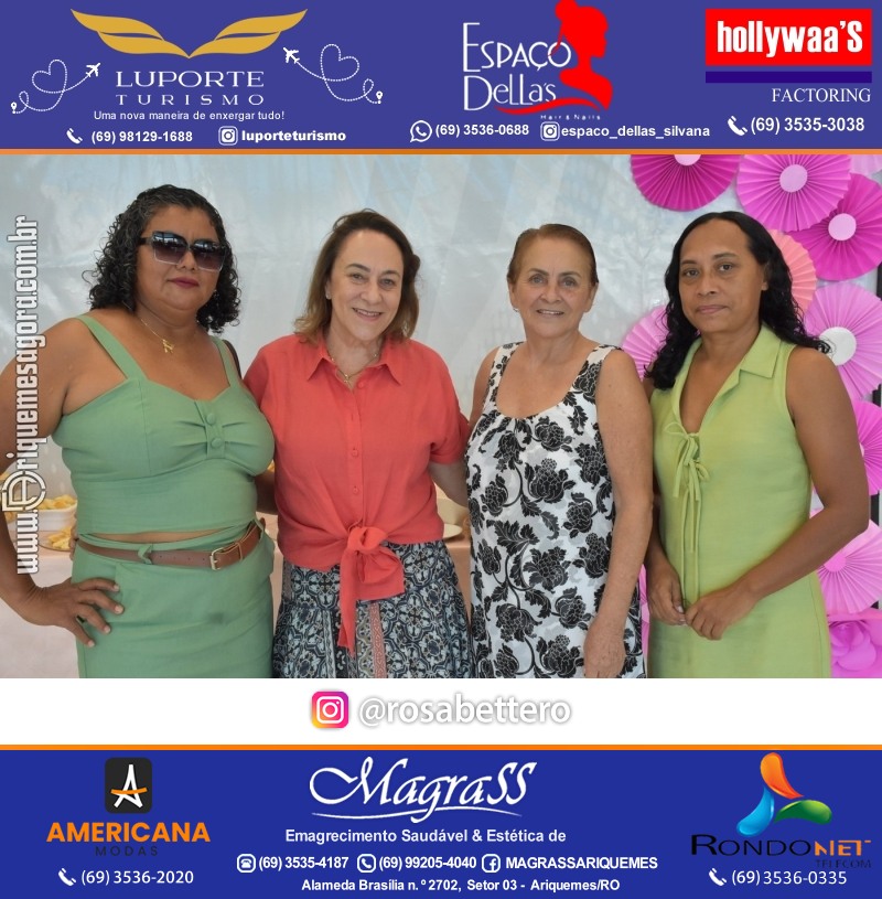 Café da manhã na GIMA em Ariquemes em comemoração DIA DAS MÃES com sorteio de brindes