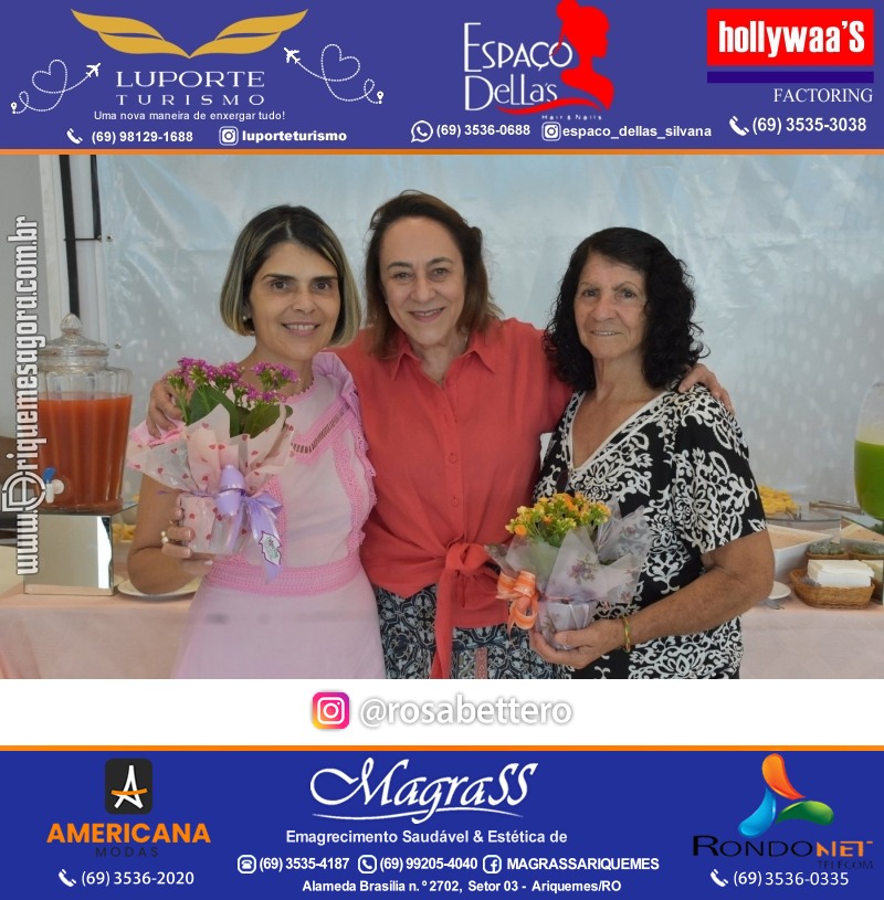 Café da manhã na GIMA em Ariquemes em comemoração DIA DAS MÃES com sorteio de brindes