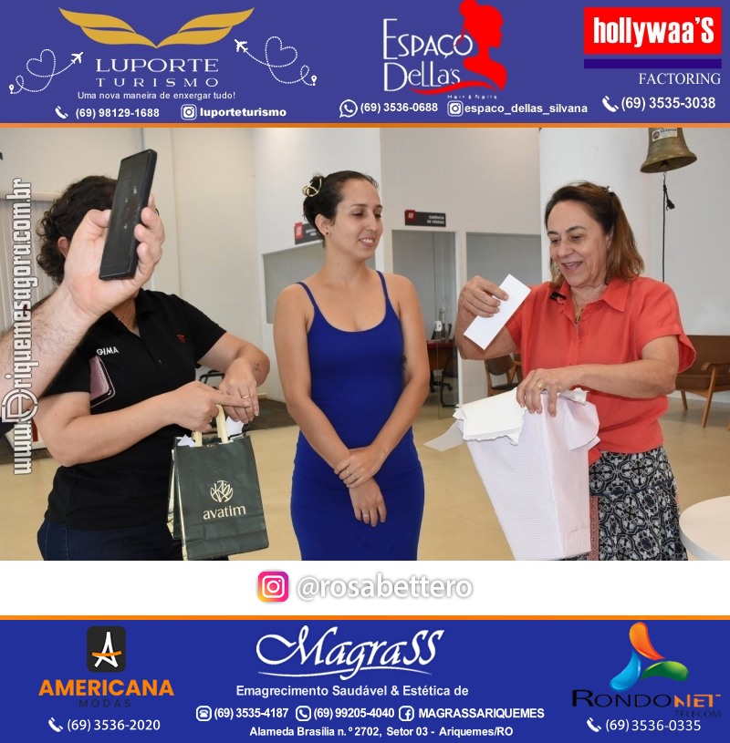 Café da manhã na GIMA em Ariquemes em comemoração DIA DAS MÃES com sorteio de brindes