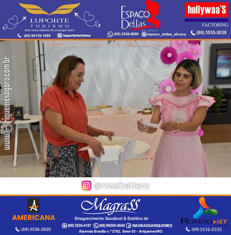 Café da manhã na GIMA em Ariquemes em comemoração DIA DAS MÃES com sorteio de brindes