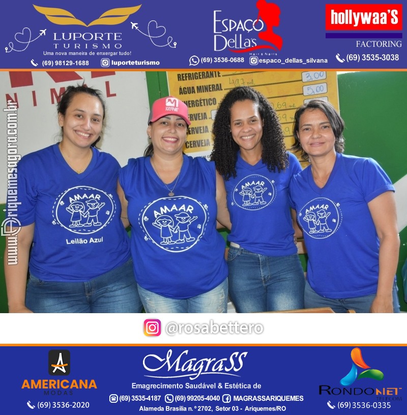 12º Leilão Azul em Prol da AMAAR Ariquemes Rondônia