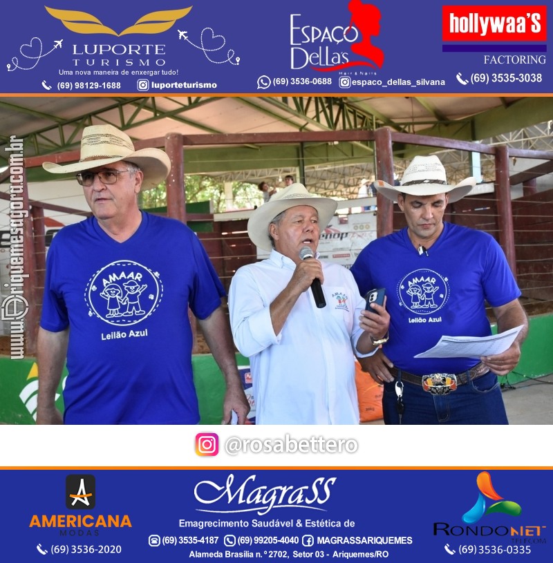 12º Leilão Azul em Prol da AMAAR Ariquemes Rondônia