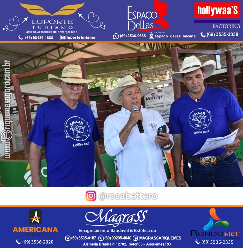 12º Leilão Azul em Prol da AMAAR Ariquemes Rondônia