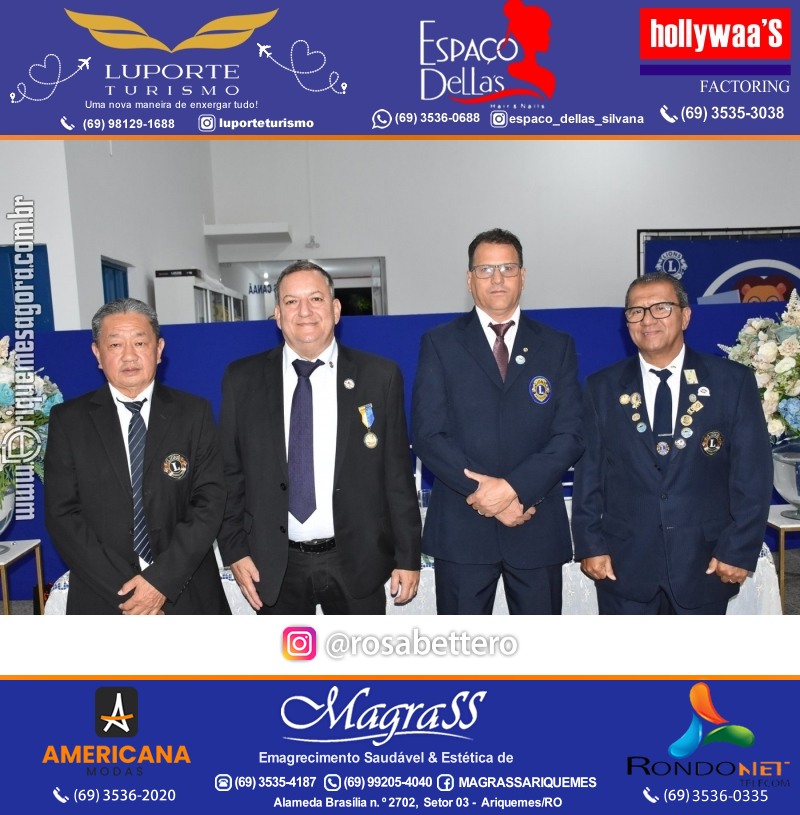 Cerimônia de Posse Lions Clube Ariquemes Canaã da Nova Diretoria-Gestão 2025-2026