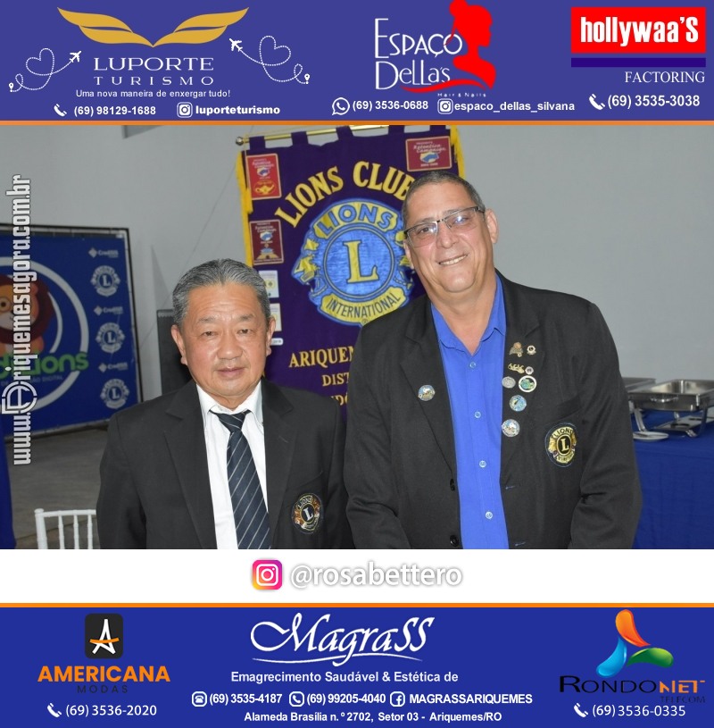 Cerimônia de Posse Lions Clube Ariquemes Canaã da Nova Diretoria-Gestão 2025-2026