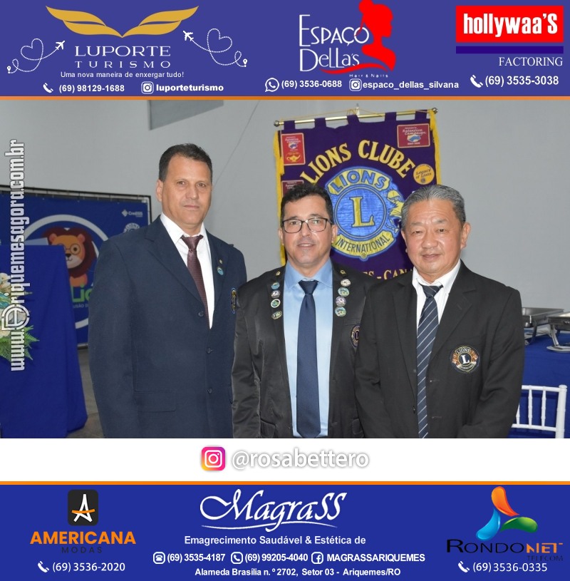Cerimônia de Posse Lions Clube Ariquemes Canaã da Nova Diretoria-Gestão 2025-2026