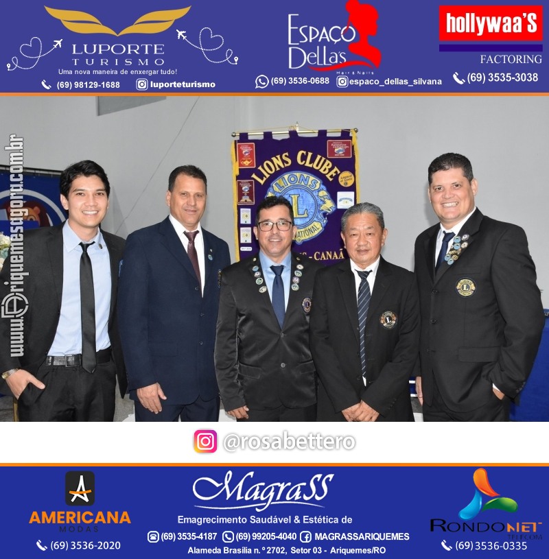 Cerimônia de Posse Lions Clube Ariquemes Canaã da Nova Diretoria-Gestão 2025-2026