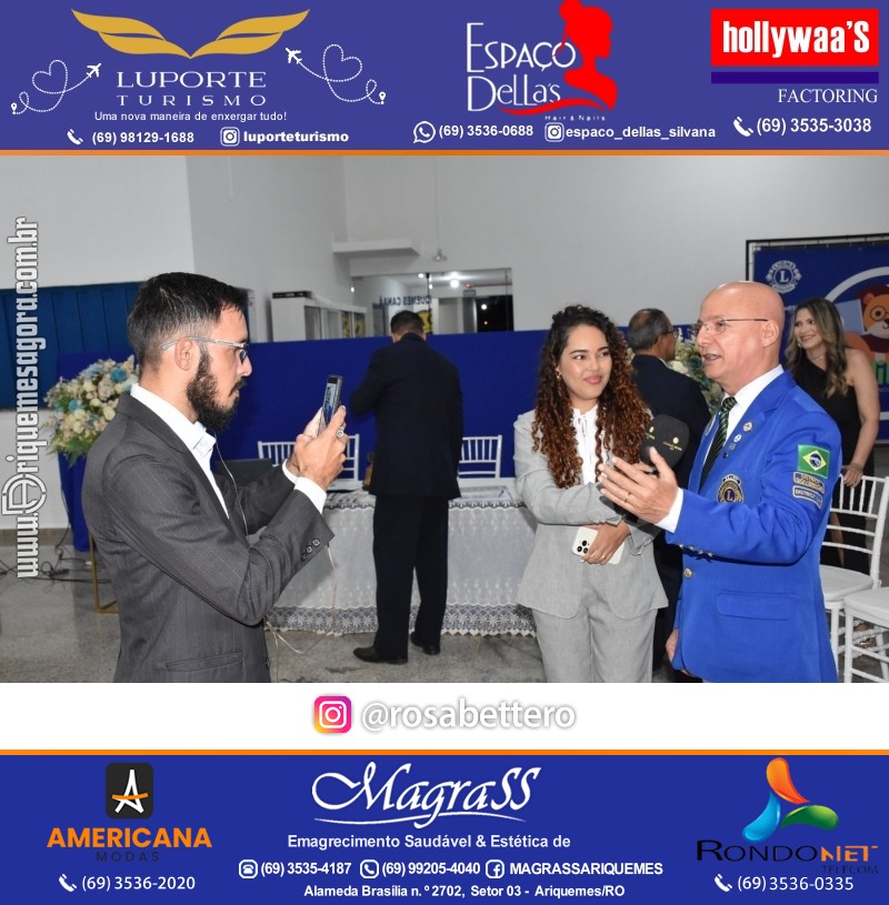 Cerimônia de Posse Lions Clube Ariquemes Canaã da Nova Diretoria-Gestão 2025-2026