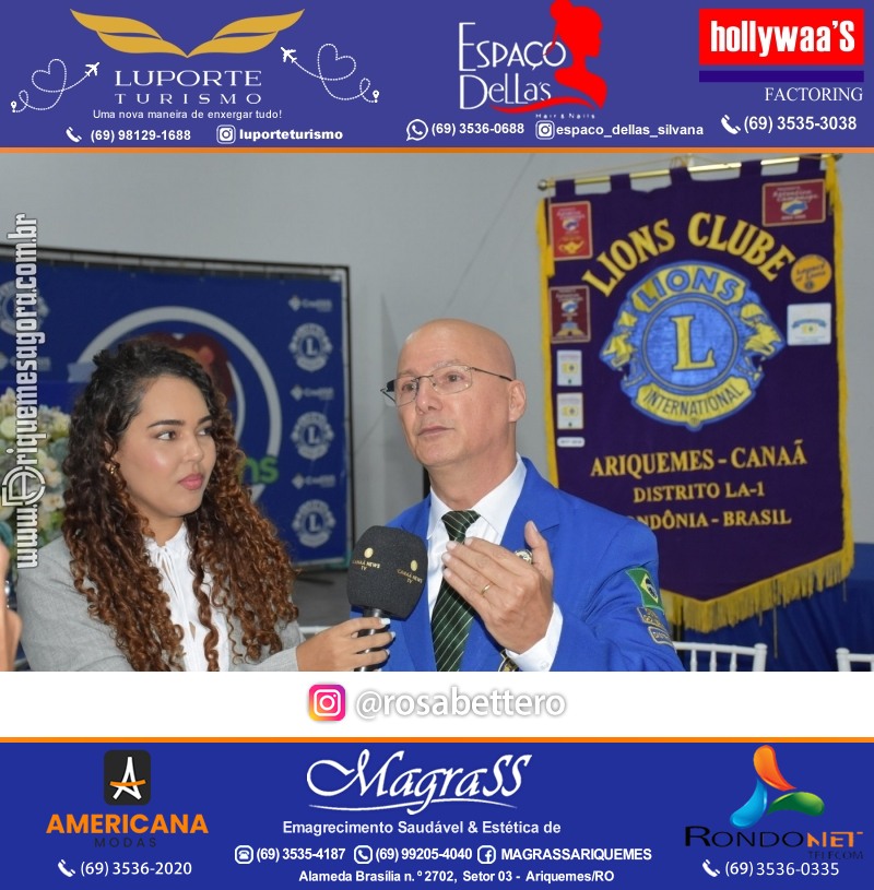 Cerimônia de Posse Lions Clube Ariquemes Canaã da Nova Diretoria-Gestão 2025-2026