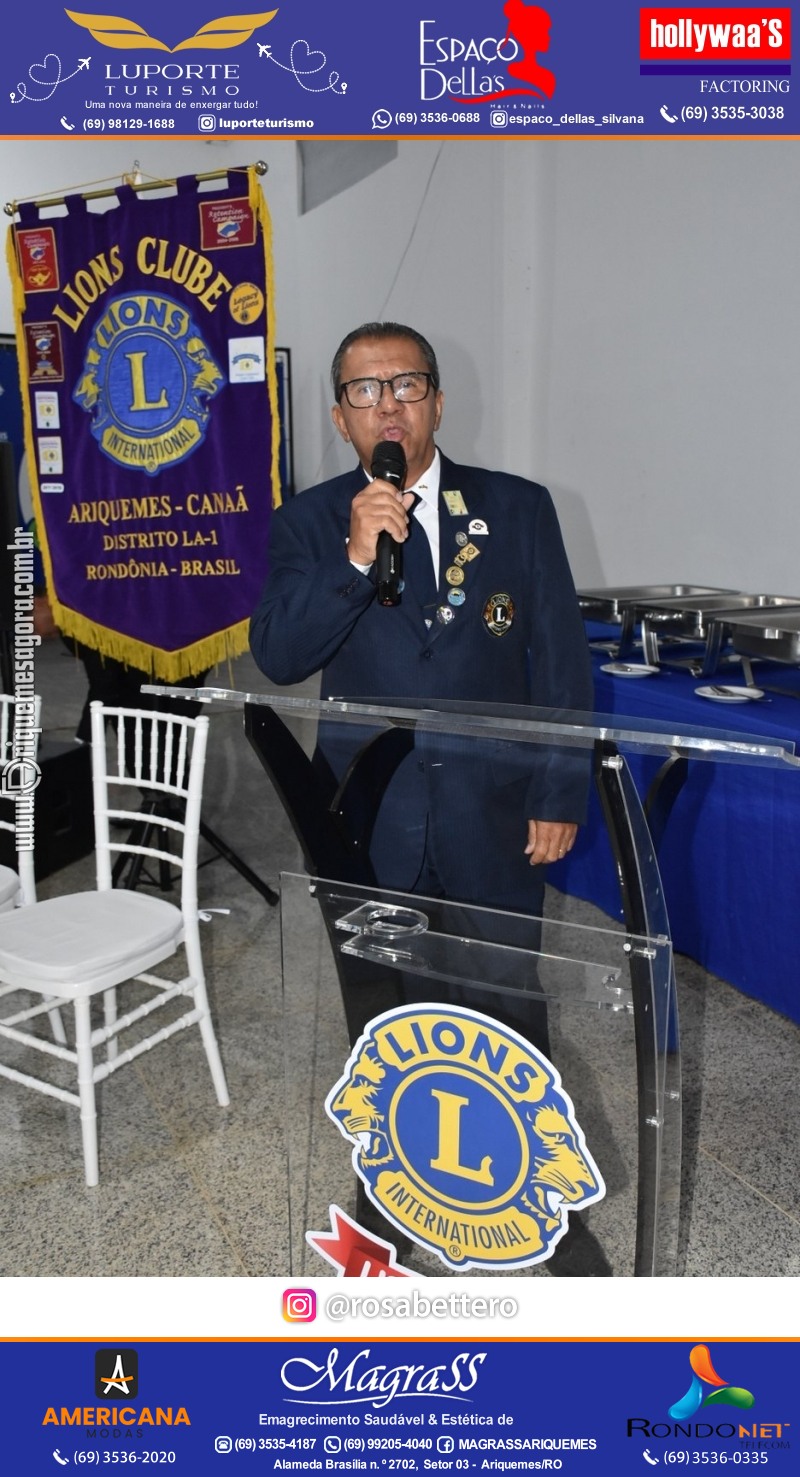 Cerimônia de Posse Lions Clube Ariquemes Canaã da Nova Diretoria-Gestão 2025-2026