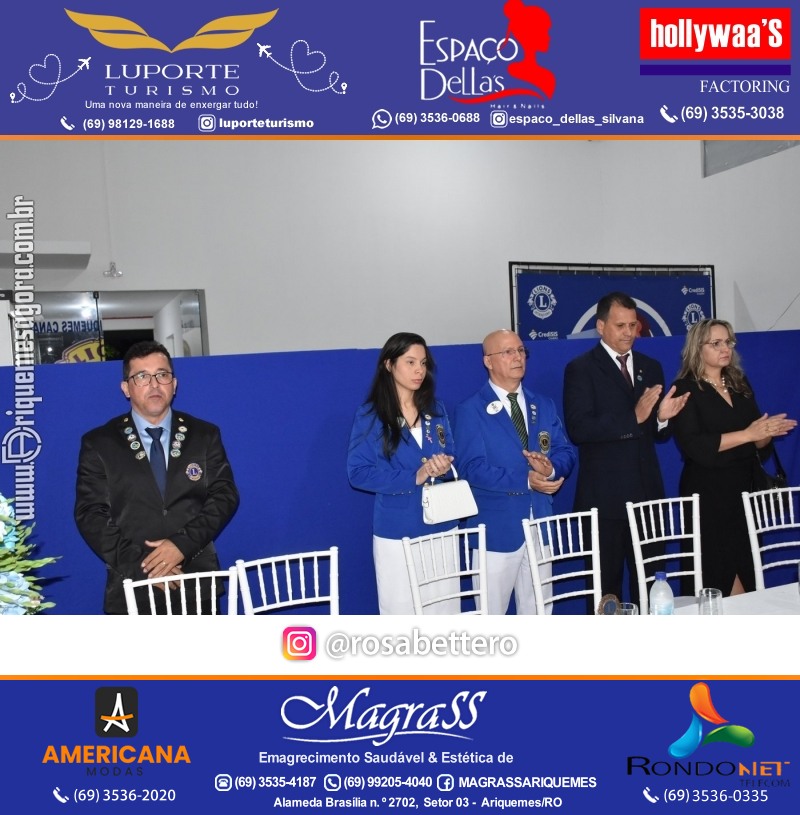 Cerimônia de Posse Lions Clube Ariquemes Canaã da Nova Diretoria-Gestão 2025-2026