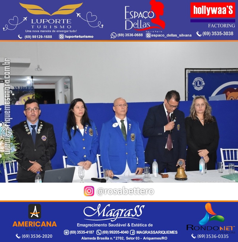 Cerimônia de Posse Lions Clube Ariquemes Canaã da Nova Diretoria-Gestão 2025-2026