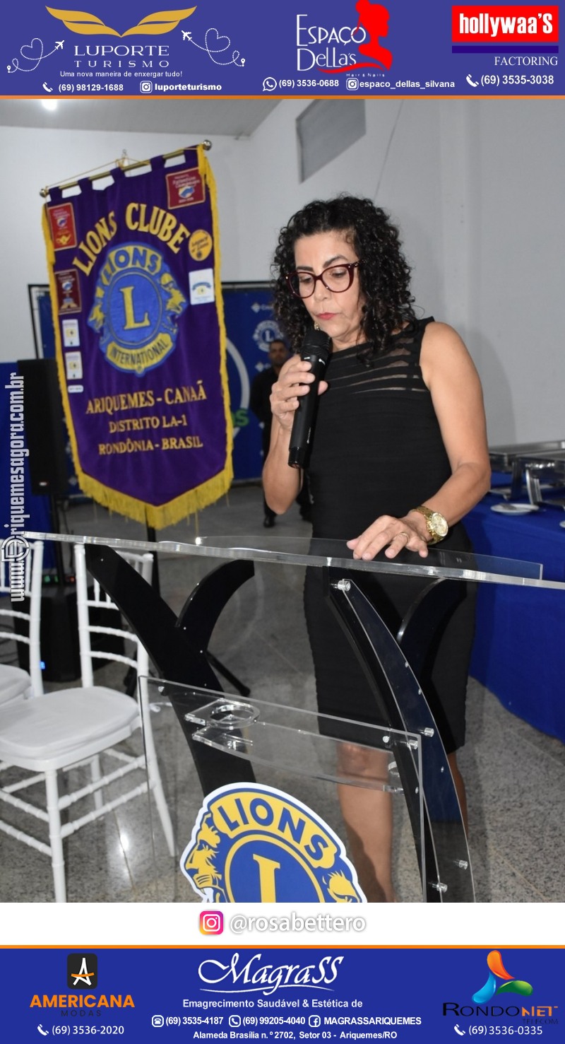Cerimônia de Posse Lions Clube Ariquemes Canaã da Nova Diretoria-Gestão 2025-2026