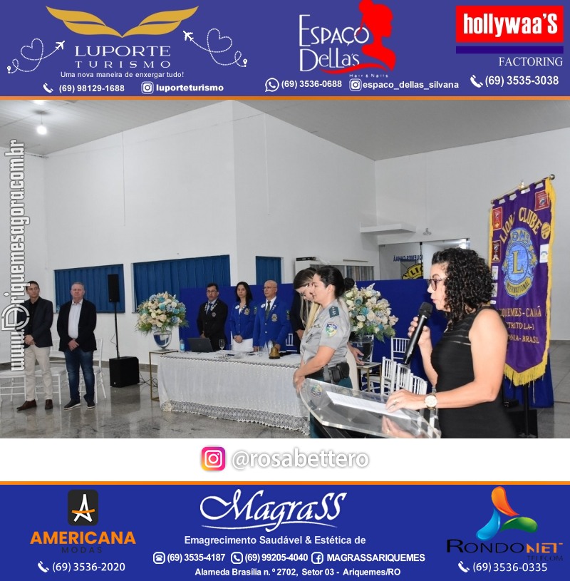 Cerimônia de Posse Lions Clube Ariquemes Canaã da Nova Diretoria-Gestão 2025-2026