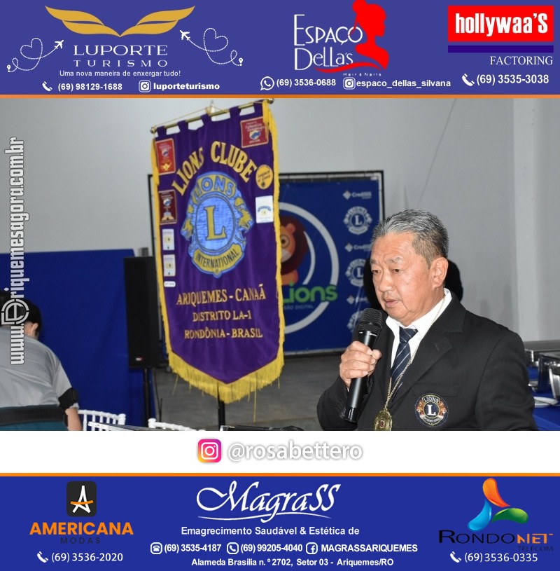 Cerimônia de Posse Lions Clube Ariquemes Canaã da Nova Diretoria-Gestão 2025-2026