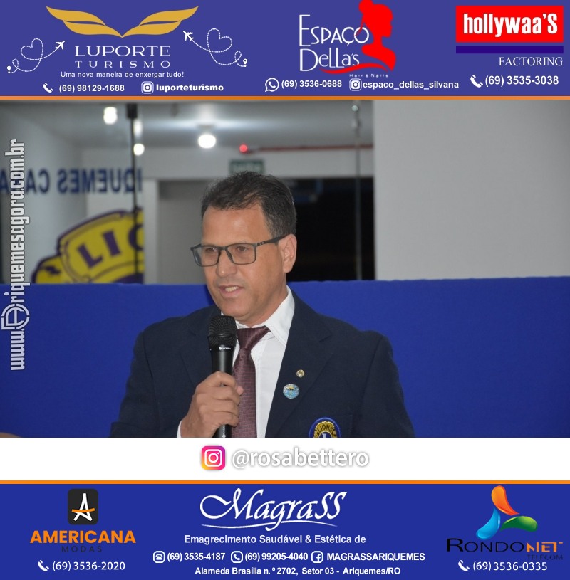 Cerimônia de Posse Lions Clube Ariquemes Canaã da Nova Diretoria-Gestão 2025-2026