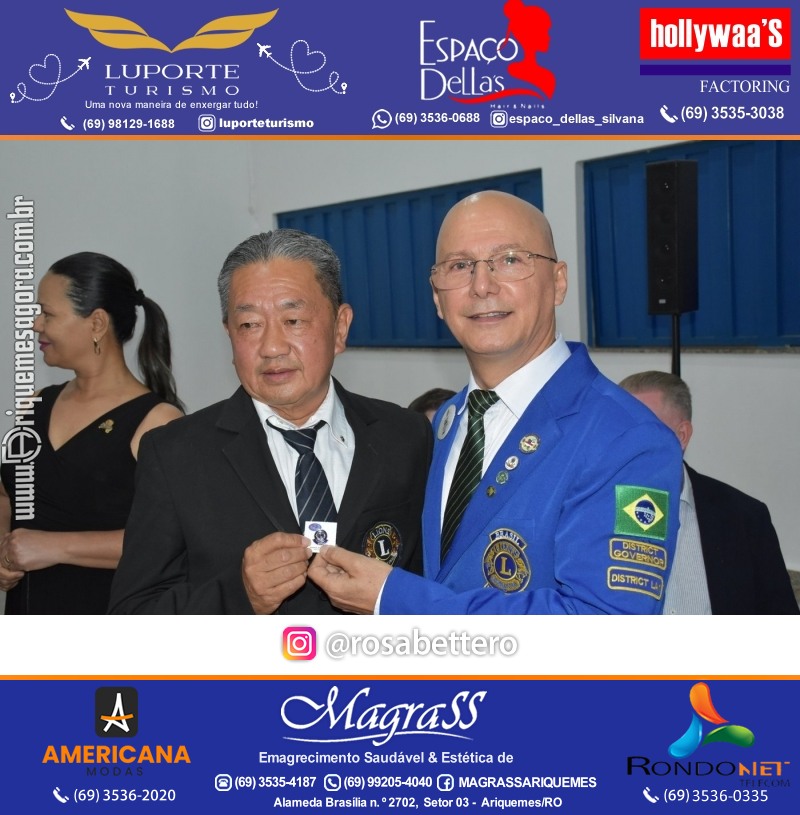 Cerimônia de Posse Lions Clube Ariquemes Canaã da Nova Diretoria-Gestão 2025-2026