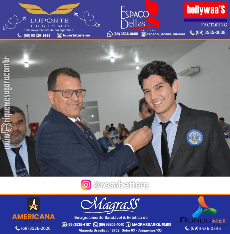 Cerimônia de Posse Lions Clube Ariquemes Canaã da Nova Diretoria-Gestão 2025-2026
