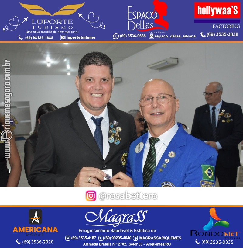 Cerimônia de Posse Lions Clube Ariquemes Canaã da Nova Diretoria-Gestão 2025-2026