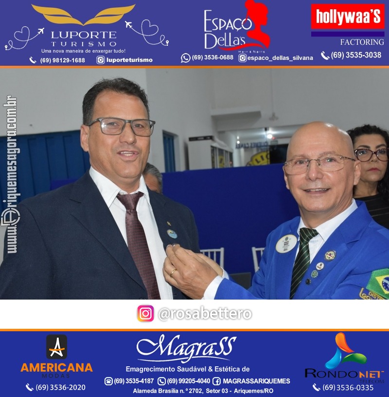Cerimônia de Posse Lions Clube Ariquemes Canaã da Nova Diretoria-Gestão 2025-2026