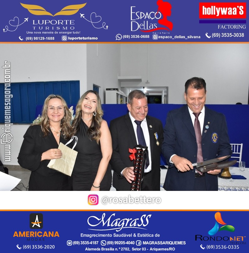 Cerimônia de Posse Lions Clube Ariquemes Canaã da Nova Diretoria-Gestão 2025-2026