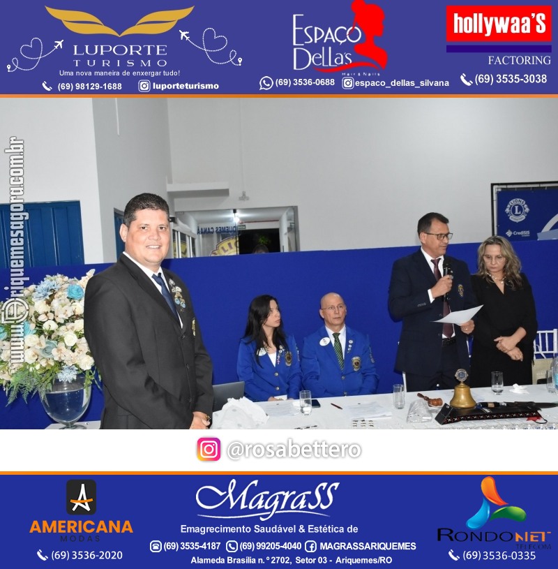 Cerimônia de Posse Lions Clube Ariquemes Canaã da Nova Diretoria-Gestão 2025-2026