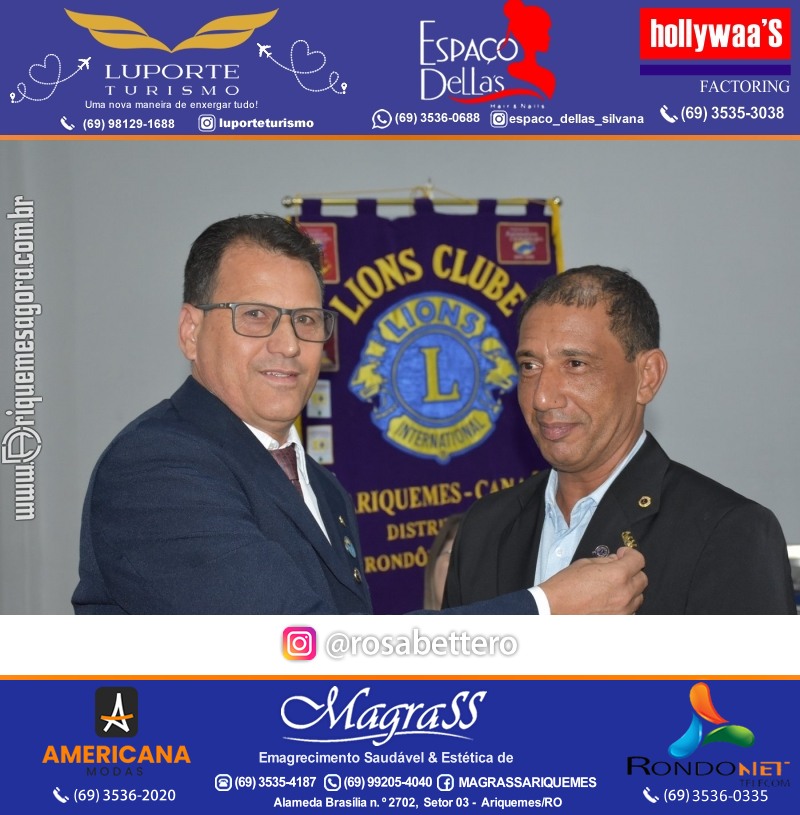 Cerimônia de Posse Lions Clube Ariquemes Canaã da Nova Diretoria-Gestão 2025-2026