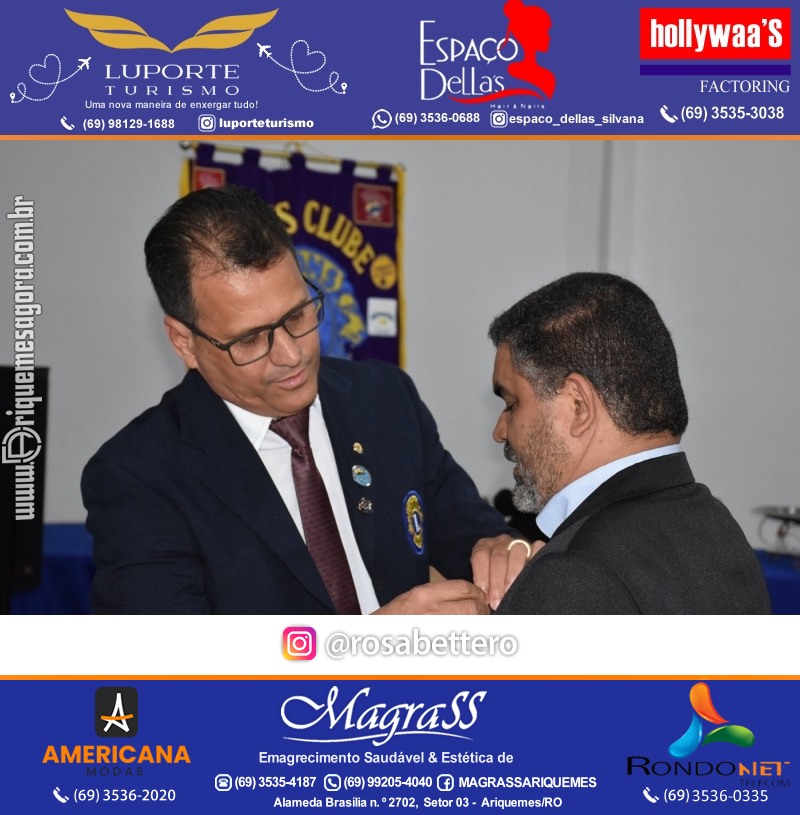 Cerimônia de Posse Lions Clube Ariquemes Canaã da Nova Diretoria-Gestão 2025-2026