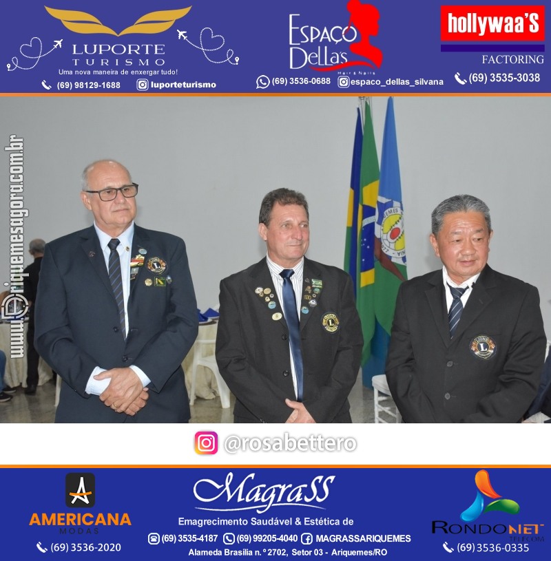 Cerimônia de Posse Lions Clube Ariquemes Canaã da Nova Diretoria-Gestão 2025-2026