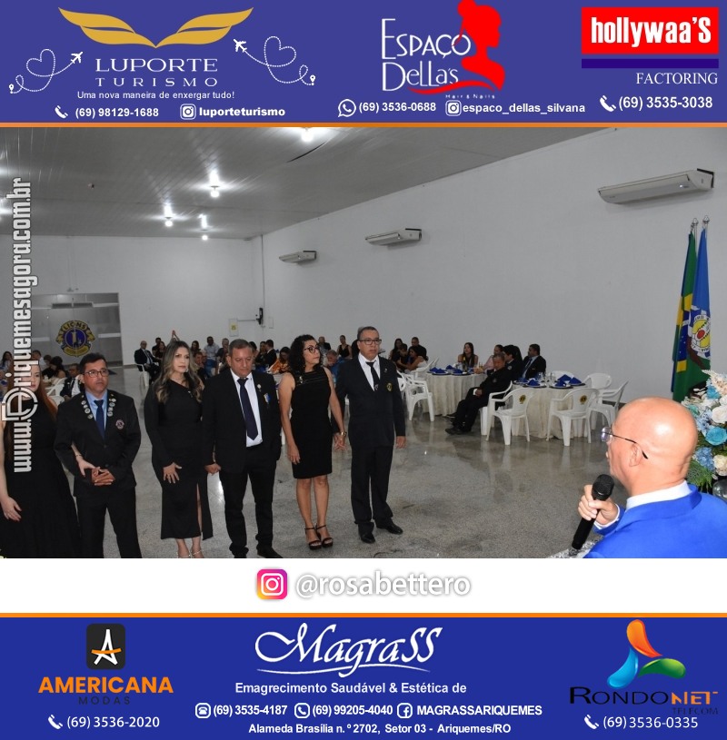 Cerimônia de Posse Lions Clube Ariquemes Canaã da Nova Diretoria-Gestão 2025-2026