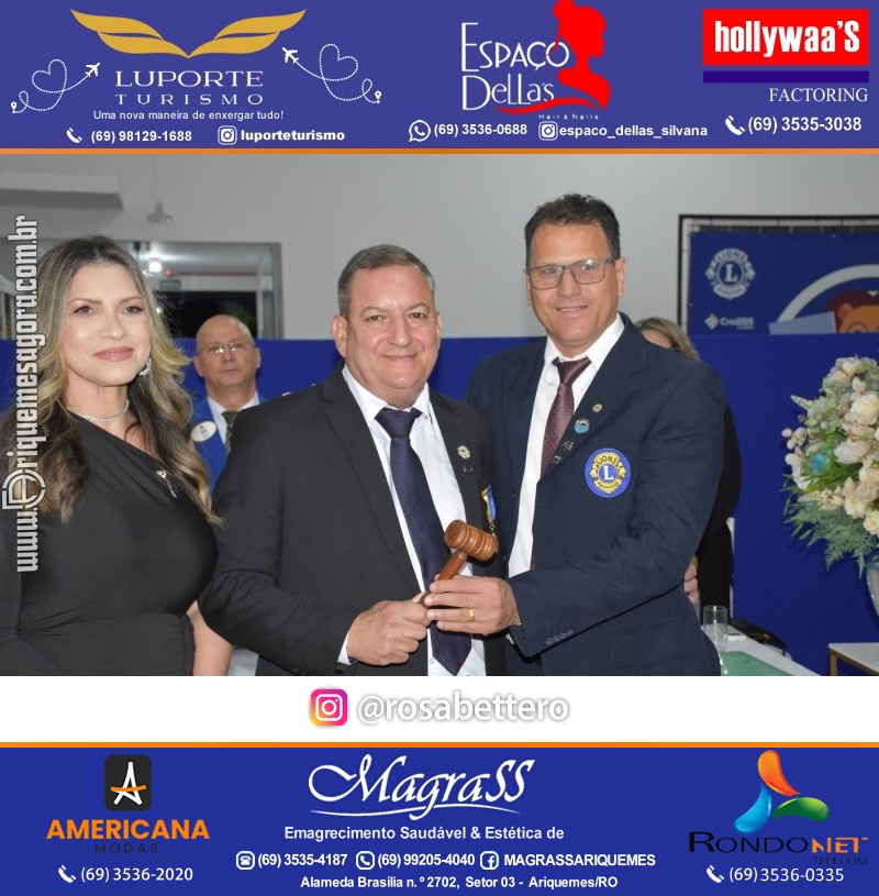 Cerimônia de Posse Lions Clube Ariquemes Canaã da Nova Diretoria-Gestão 2025-2026