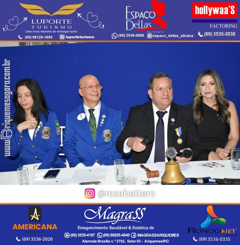 Cerimônia de Posse Lions Clube Ariquemes Canaã da Nova Diretoria-Gestão 2025-2026