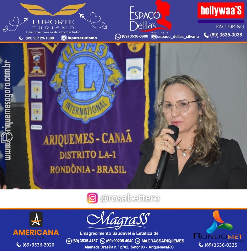 Cerimônia de Posse Lions Clube Ariquemes Canaã da Nova Diretoria-Gestão 2025-2026