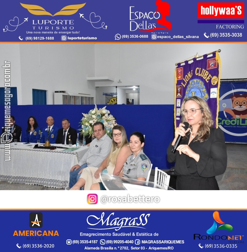 Cerimônia de Posse Lions Clube Ariquemes Canaã da Nova Diretoria-Gestão 2025-2026