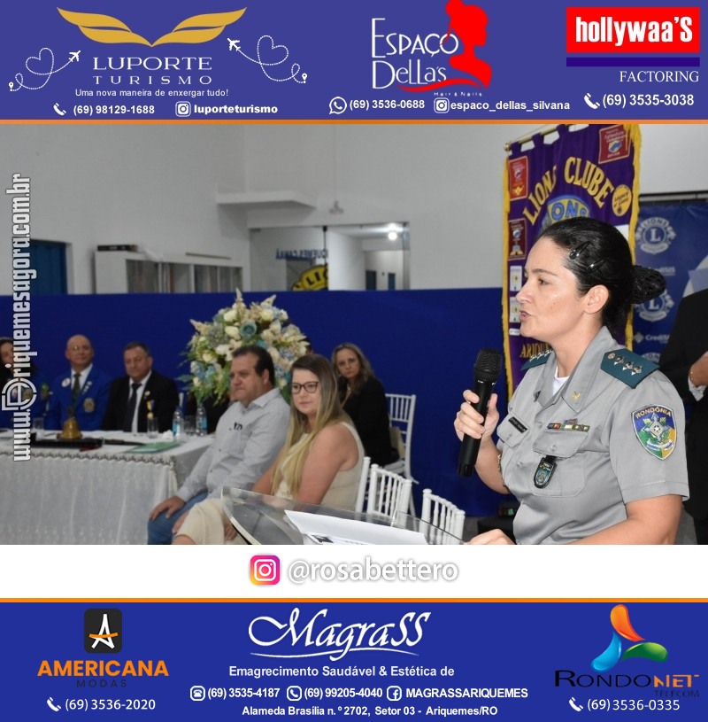 Cerimônia de Posse Lions Clube Ariquemes Canaã da Nova Diretoria-Gestão 2025-2026