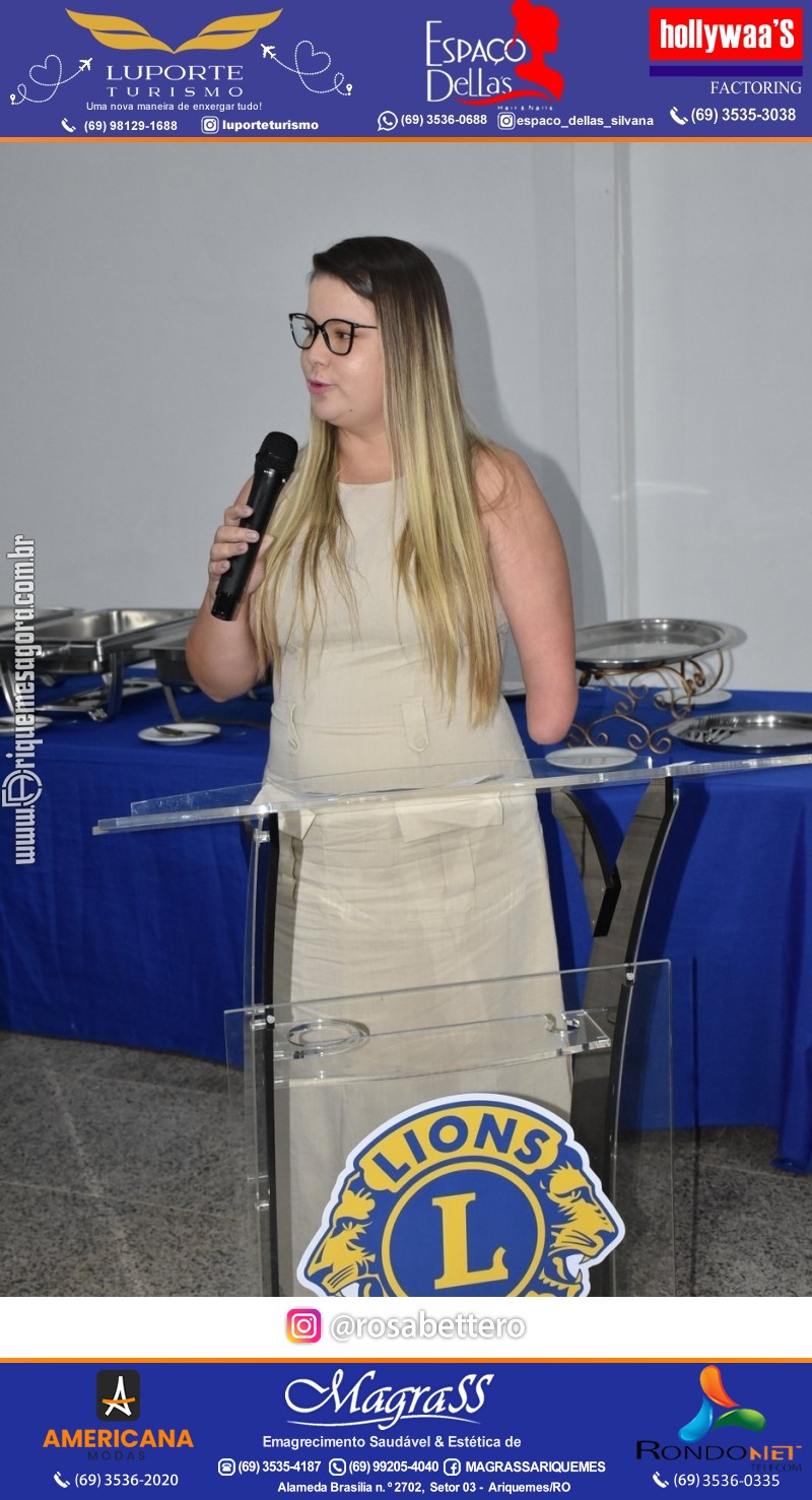 Cerimônia de Posse Lions Clube Ariquemes Canaã da Nova Diretoria-Gestão 2025-2026