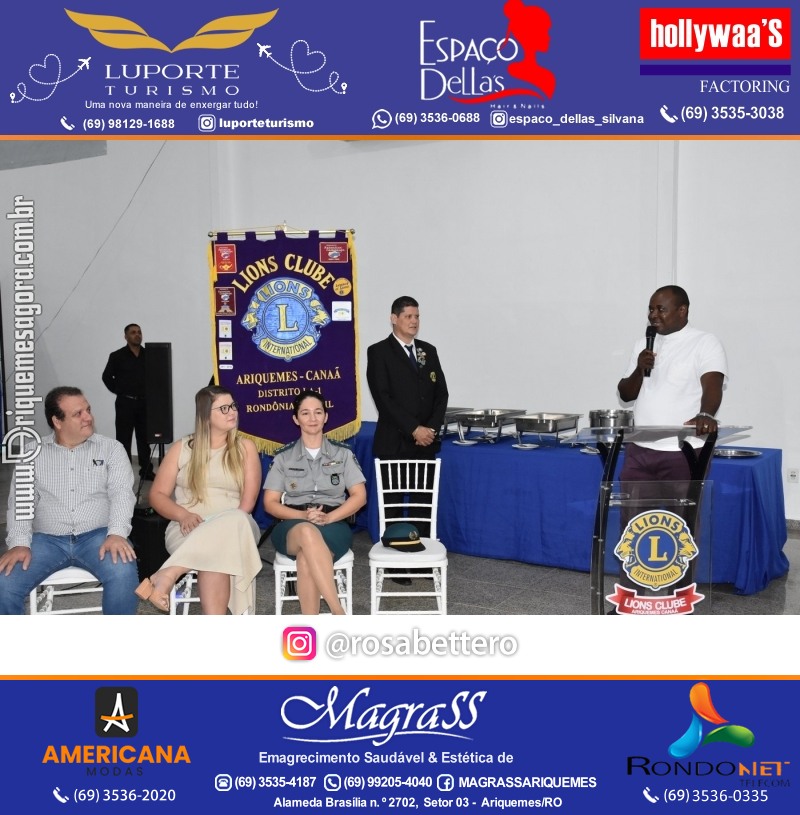 Cerimônia de Posse Lions Clube Ariquemes Canaã da Nova Diretoria-Gestão 2025-2026