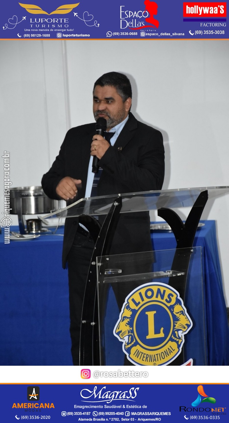 Cerimônia de Posse Lions Clube Ariquemes Canaã da Nova Diretoria-Gestão 2025-2026